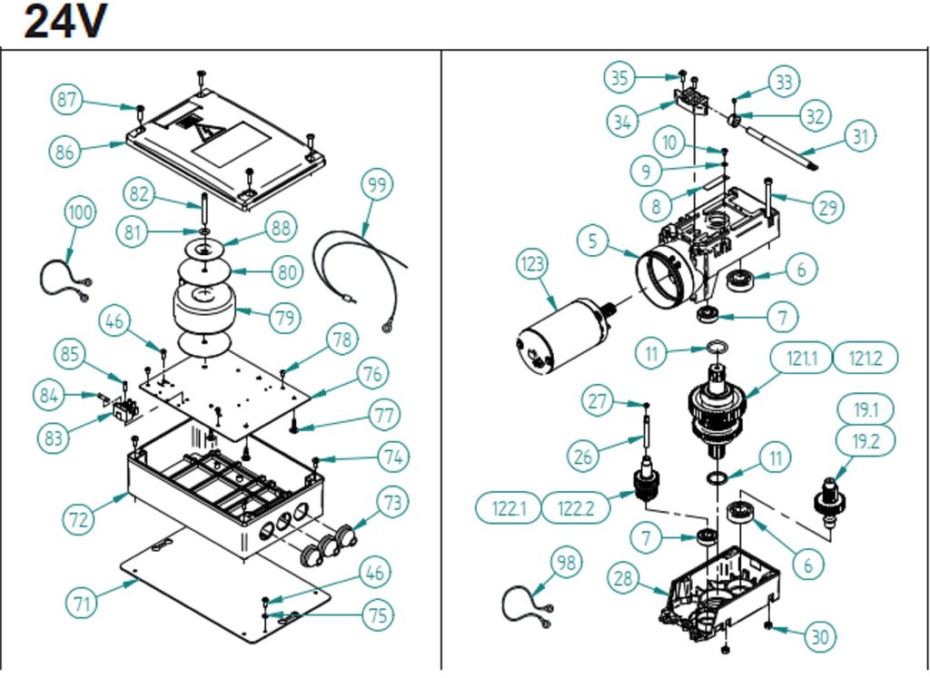 DEA-PASS-24V-Σχεδιάγραμμα-ανταλλακτικών-εξαρτήματα-C