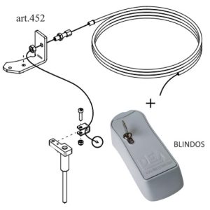 DEA art.452/BLINDOS Εξωτερική απασφάλιση για συρόμενα μοτέρ Gulliver/N