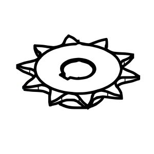 DEA-360081-Γρανάζι-αλυσίδας-για-μοτέρ-οροφής-SPAZIO 703S